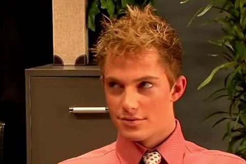 homosexual men nail In three-some At Work