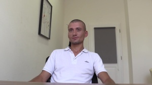 A young chap with good looking body ass poked