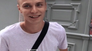 Skeletal twink slammed violently in the butthole outdoors