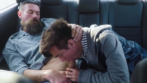 FamilyDick - Josh Hunter next to Max Ferro on the backseat