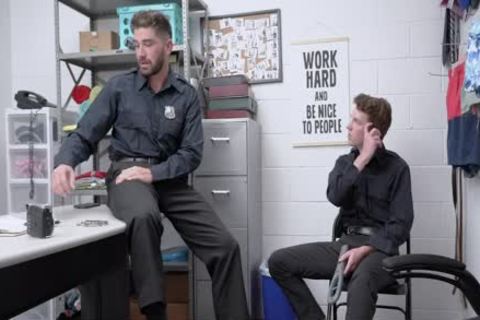 Bored Of Being Straight, Two Guards fuck Each Other