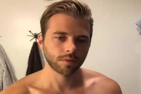 stylish man Bathing In Live