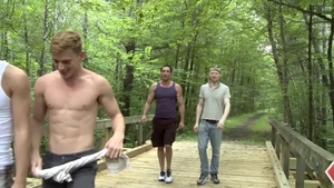 Icon Male - Alex Greene next to hairy Nick Capra