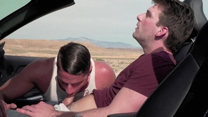 FalconStudios.com: Hunk Skyy Knox hard spitting in the desert