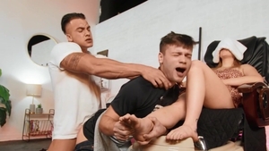 Str8toGay.com: Gagging & muscled american couple Ryan Bailey