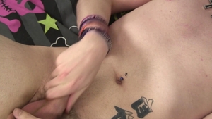 crazy Rocker teen Rubs His fat weenie