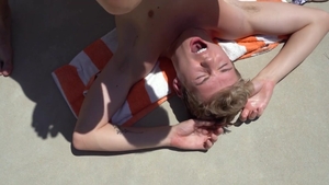Brother Crush: Jack Bailey playing with Taylor Reign