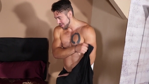 ManUpFilms: Gay Dante Colle masturbates with huge dildo