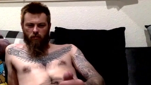 straight Bearded And Tatted Biker