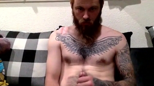 straight Bearded And Tatted Biker