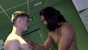 Secret Locker Room pound WIth My excited Gym Buddy!!